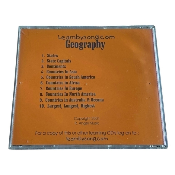 Geography CD Learn By Song CD Easy Way To Learn Geography Through Songs - Picture 2 of 2